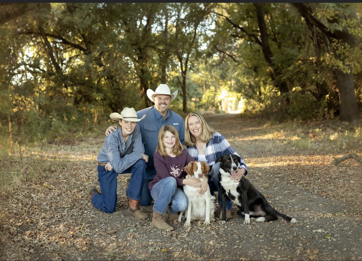 Justin and Julia Daehling and family at Daehling Ranch Thoroughbreds Elk Grove, California